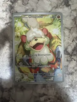 Pokemon TCG Hisuian Growlithe Twilight Masquerade Card 181/167 NM Condition - Image 1