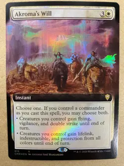MTG 1x FOIL Akroma's Will # 615 Commander Legends Magic the Gathering Card x1 NM - Image 1