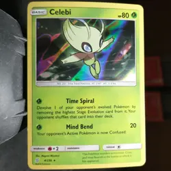 Celebi 4/236 LP/NM Holo Unified Minds Foil SM Pokemon TCG Set Card mythical 2019 - Image 1