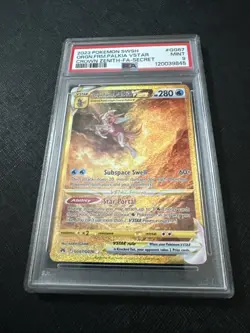 Pokemon Palkia VSTAR TCG Card Original Forme, Gold Secret Rare, GG67 PSA 9 - Image 1