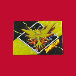 ZAPTOS (THUNDER)--JAPANESE MEIJI EMBOSSED PROMO FOIL POKEMON CARD - Image 1