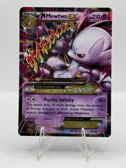 Mega Mewtwo EX Psychic Infinity BREAKthrough Pokemon Card 64/162 - Image 1