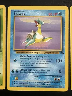 Fossil Non Holo Rare Muk Lapras Ditto Lot 1999 WOTC Vintage Pokemon Cards - Image 5