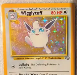 1st Edition Wigglytuff 16/64 Holo Rare 1999 Jungle Set Pokemon Card - Image 2
