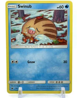 Pokemon Sun & Moon Crimson Invasion 19/111 Swinub 4X Mint/NM 4 Cards Playset X4 - Image 2