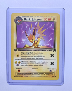 Dark Jolteon 38/82 Team Rocket 1st Edition Pokemon Card - Image 1