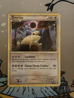 Pokemon TCG Snorlax Call of Legends 33/95 Regular Rare Card - Image 1