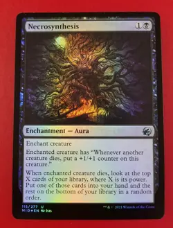 1x Necrosynthesis | FOIL | Innistrad Midnight Hunt | MTG Magic Cards - Image 1