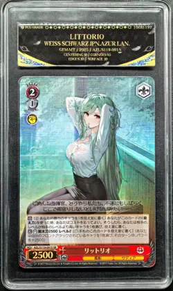 Weiss Schwarz Cards JPN. Azur Lane Littorio SR S119-091S PCG 10 （same as PSA 10） - Image 1