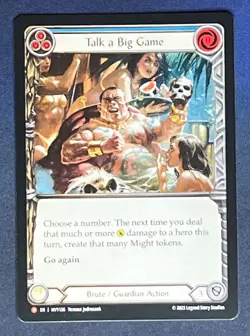 FAB HVY136 Talk a Big Game Brute Guardian Action Majestic Flesh and Blood TCG - Image 1