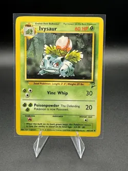 Ivysaur (Base Set 2) - 44/130 - LP Vintage WOTC Pokemon Card 1999 - Image 1