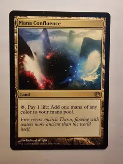 MTG Mana Confluence Journey into Nyx JOU Rare Land NM Never Played Magic Card - Image 1