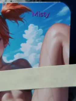 1/1 Only 1 Made Misty Beach Pokemon NSFW Topless Lonestar Customs Waifu Card - Image 3