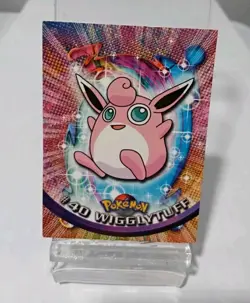 Wigglytuff Topps TV Animation Edition #40 Black Logo LP Pokemon Card - Image 1