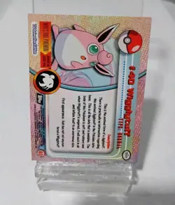 Wigglytuff Topps TV Animation Edition #40 Black Logo LP Pokemon Card - Image 2
