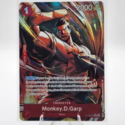 Monkey D. Garp Alt Art OP13-016 - One Piece English Card - Carrying on His Will - Image 1