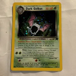 Pokemon Dark Golbat Holo TCG Card 7/82 Unlimited Team Rocket LP - Image 1