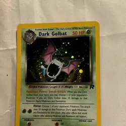 Pokemon Dark Golbat Holo TCG Card 7/82 Unlimited Team Rocket LP - Image 2