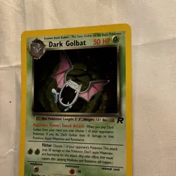 Pokemon Dark Golbat Holo TCG Card 7/82 Unlimited Team Rocket LP - Image 3