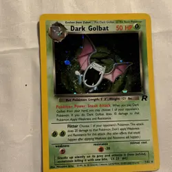 Pokemon Dark Golbat Holo TCG Card 7/82 Unlimited Team Rocket LP - Image 4