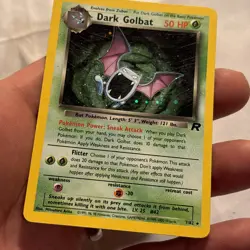 Pokemon Dark Golbat Holo TCG Card 7/82 Unlimited Team Rocket LP - Image 5