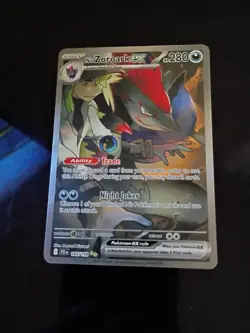 Pokemon TCG N's Zoroark EX Holo Card 185/159 Sv09: Journey Together NM - Image 2