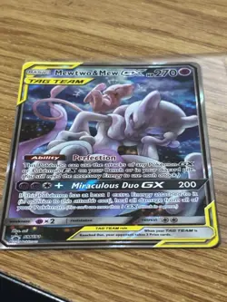 Pokemon TCG Mewtwo & Mew GX SM191 Black Star Promo Card Near Mint Condition - Image 3