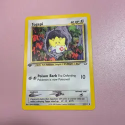 Pokemon TCG Togepi 51/111 1st Edition Neo Genesis Non-Holo Pokemon Card - Image 1