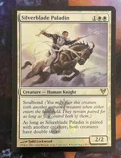 Magic The Gathering, Silverblade Paladin, Foil, NM - Image 1