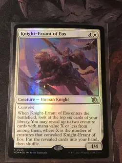 MTG Knight-Errant of Eos FOIL Promo March of the Machine MOM 0026 NM - Image 1