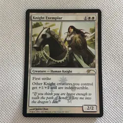 MTG [Knight Exemplar] Rare FNM DCI Promo Foil 2011 WOTC NM/Unplayed *Ships Free* - Image 1
