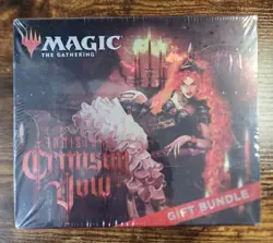 MTG Magic Crimson Vow Gift Bundle Box Fat Packs Booster Pack 8+1 Collector Pack - Image 1