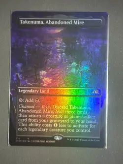 Takenuma, Abandoned Mire (Borderless) Kamigawa: Neon Dynasty Foil for sale online - Image 1
