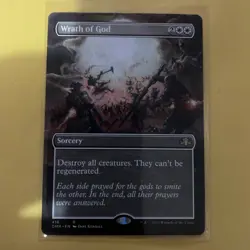 MTG Wrath of God Borderless Dominaria Remastered LP. - Image 1
