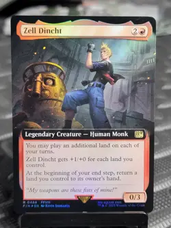 Magic The Gathering - Final Fantasy - Zell Dincht - Extended Art FOIL - Image 1