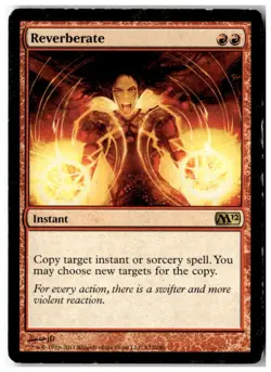 MTG Reverberate - Magic 2012 (M12) Heavily Played English - Image 1