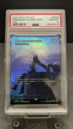 2025 MTG Final Fantasy Memories of Nibelheim Stroke Midnight FOIL PSA10 0026 FF7 - Image 1