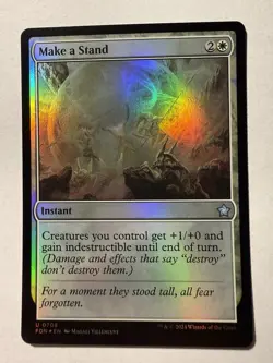 Make a Stand 0708 FOIL | Magic the Gathering MTG | Foundations | Uncommon | NM - Image 1