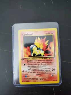 Pokemon TCG Cyndaquil Neo Genesis 1st Edition - Image 1