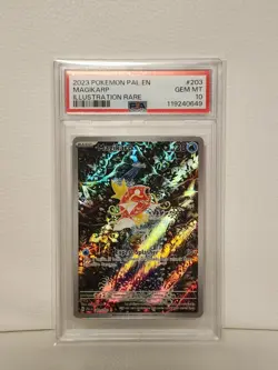 (AUS) Pokemon TCG 2023 Paldea Evolved Magikarp 203/193 PSA 10 - Image 1