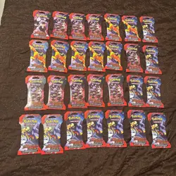 Pokemon TCG DESTINED RIVALS Sleeved Booster Packs New Sealed Lot of 28 Packs - Image 1