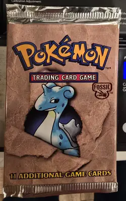 1999 Pokemon WOTC Lapras - 20.5 Grams - Fossil Factory Sealed Booster 742818060714 - Image 1