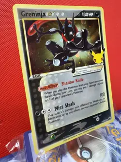 Pokemon Greninja Gold Star 1.5 SWIRLS | LP SWSH144 Holo Celebrations #423 - Image 2