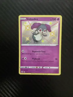 Indeedee SV059/SV122 Shining Fates Shiny Holo Rare Pokemon TCG NM - Image 1