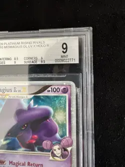 Mismagius GL LV. X 110 Platinum Rising Rivals Holo Pokemon BGS 9 MINT Swirl - Image 2