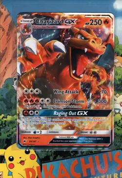 Pokemon TCG Charizard GX 20/147 Burning Shadows Ultra Rare Played - Image 1