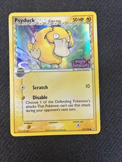 2006 Pokemon EX Holon Phantoms Delta PSYDUCK Rev Foil Holo Stamp 81/110 - Image 3