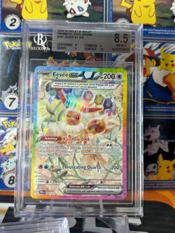 2025 Pokemon Scarlet & Violet Prismatic Evolution Eevee ex SIR BGS 8.5 167/131 - Image 1