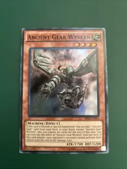 Yu-Gi-Oh! Ancient Gear Wyvern SR03-EN003 - Rare Holo Near Mint - Image 1