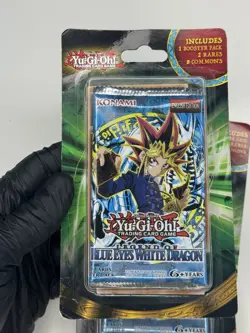 QTY 3 sealed Yu-Gi-Oh TCG Legend of Blue Eyes White Dragon Blister Booster Pack - Image 2
